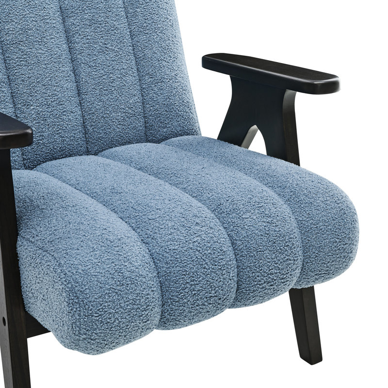 Sièges - bleu, chaise d'appoint bleue à base de bois stable, dossier confortable, Bleu