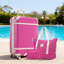 Ensembles de valises rigides avec sacs Valise légère à roulettes doubles avec verrou TSA, valise rétro simple 28 po