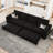 Velvet Sectional Sofa Bed Sleeper-1820958724