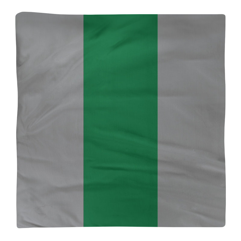 Cotton Striped Square Napkin, Dark Green/White, Football Team Stripes Philadelphia , 10" W x 10" L