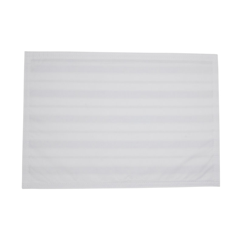 Napperons Classic Stripe (ensemble de 4), Blanc / olive