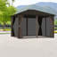 Auvents et abris de toit durables, structure en aluminium et en acier, retraite de patio moderne