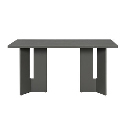 Farmhouse Wood Dining Table, 60" Rectangular Dining Table With Cutout Table Legs For Dining Room, Kitchen And Living Room