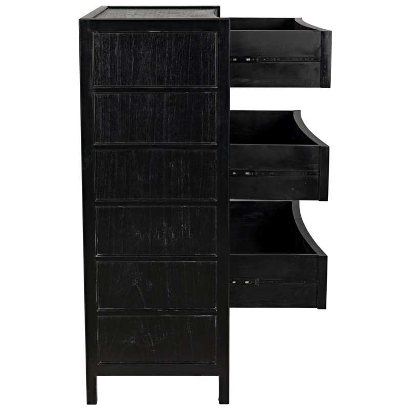 Hampton 36'' W 6 - Drawer Dresser, Hand Rubbed Black
