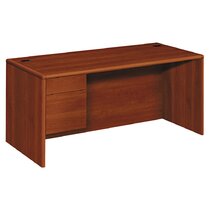 Hondah Solid Wood 70 Inch Modern Dual Sided Storage Executive Desk