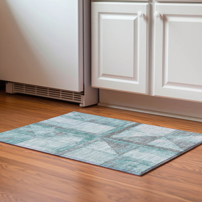 Premium Machine Washable Medena AMF1876 Geometric Rug