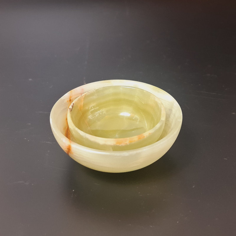 Armie Handmade Marble Decorative Bowl 2, 2.5cm H x 8cm W x 8cm D