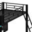Lit mezzanine avec bureau Gaming, DEL