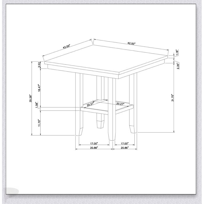 CLAUI Natural Bar Table With Elegant Marble Finish And Durable Construction For Modern Kitchens And Entertaining Spaces