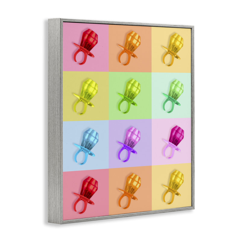 Giclée encadrée de bonbons aux bonbons, conception par Lish Creative, 14 X 11, Giclée de ferme grise encadrée