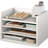 Reagan 4 Tier Open-Top Paper And File Organizer With Removable Shelves-99454569