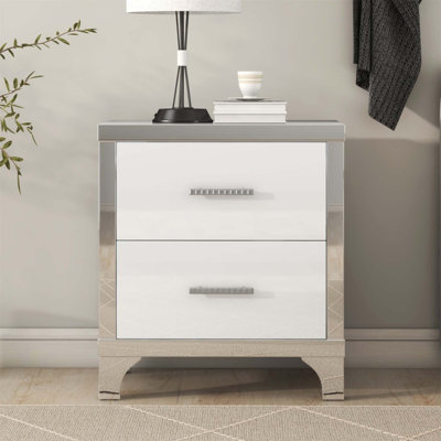 Table de chevet 2 tiroirs Hartwig