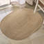 Tapis brun tressé à la main Élisondo-1025263689