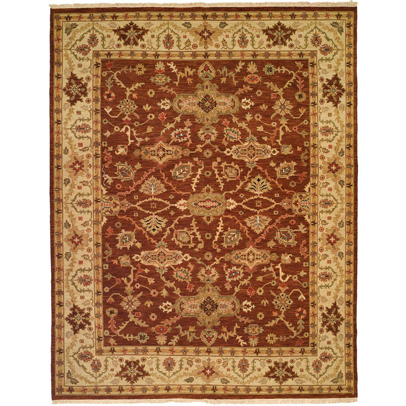 Wool Oriental Indoor Rug, Rectangle 6' x 9'