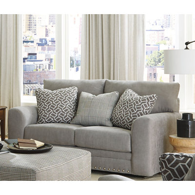 Grenada 66" Flared Arm Gliding Loveseat with Reversible Cushions