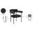 Blake Vedehi Vegan Leather Dining Chair-986830372