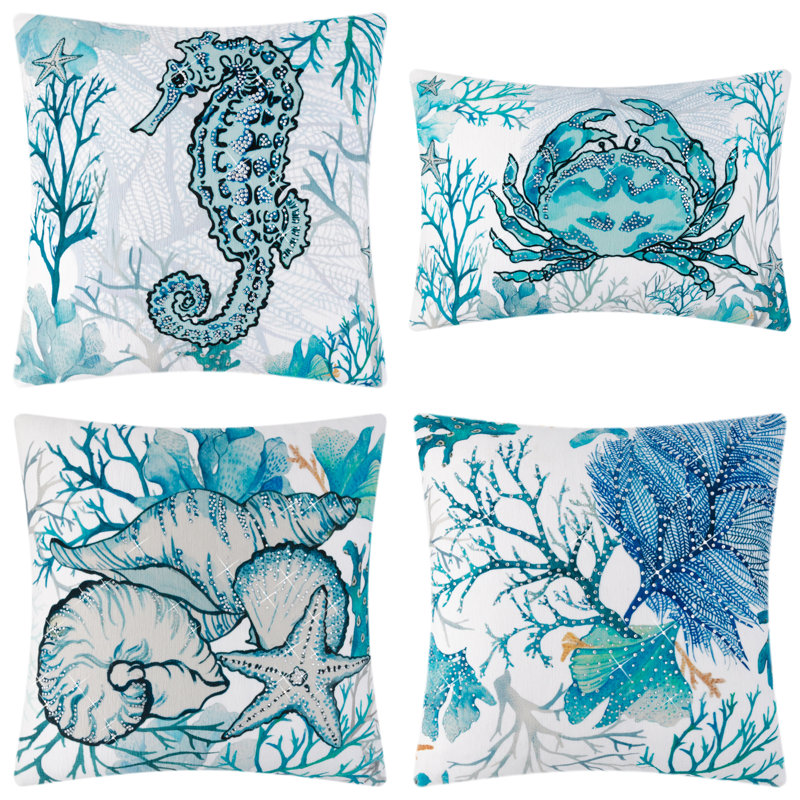  Ensemble de housse de coussin Ocean Coast