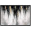 Œuvre d'art abstrait abstrait noir et or, composition de salon de luxe, impression sur toile encadrée, impression numérique-126054537-126054534