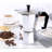 Bene Casa 6 cups Silver Espresso Maker-50143679