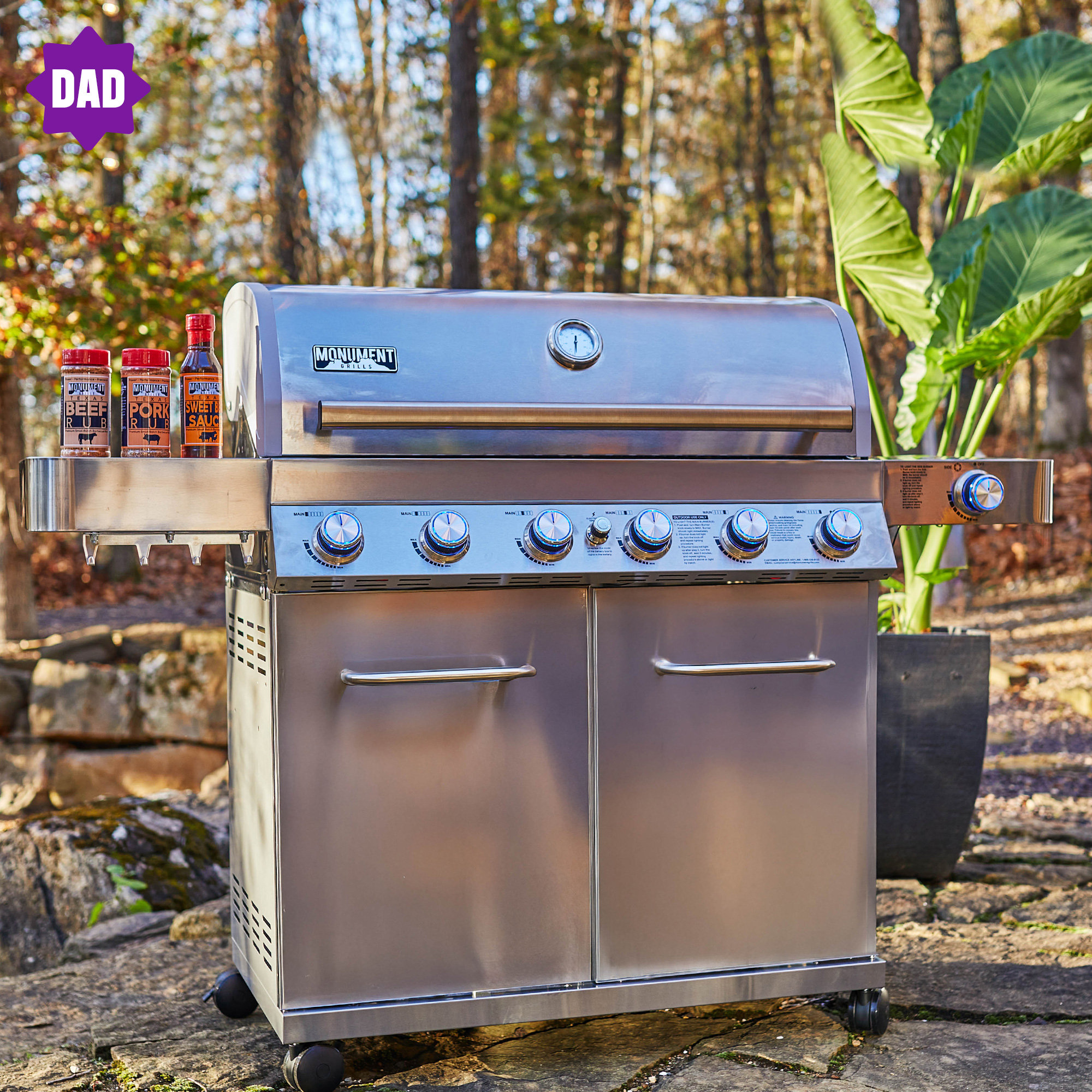 Stainless Steel Monument Burner Clearview Grill Monument Grills