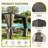 Aluminum Pergola Gazebo with Louvered Roof Canopy-90673037-120641150