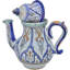 Théière en céramique Mid-Century à motif andalou