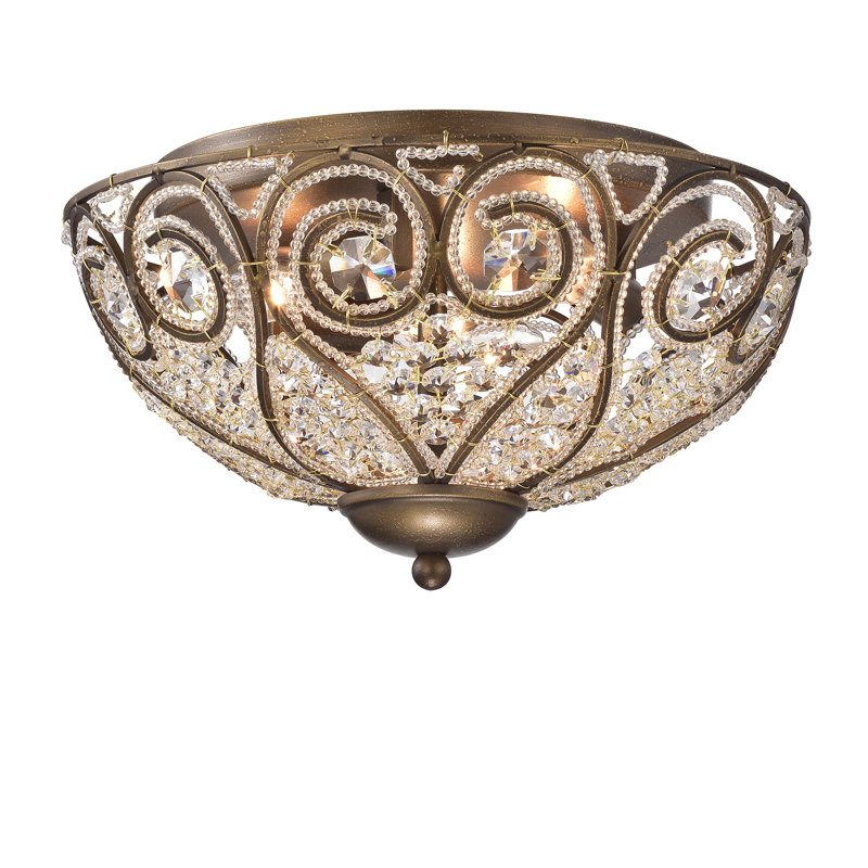 Scoggin Crystal Flush Mount
