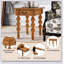 Table de bout en bois massif avec tiroir, assemblage facile et design rétro pour les espaces étroits du salon-2033964733