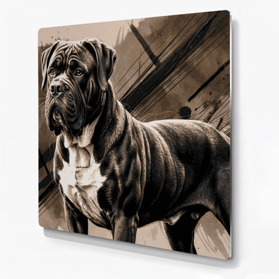 Dogs Neapolitan Mastiff Brown Metal Wall Art