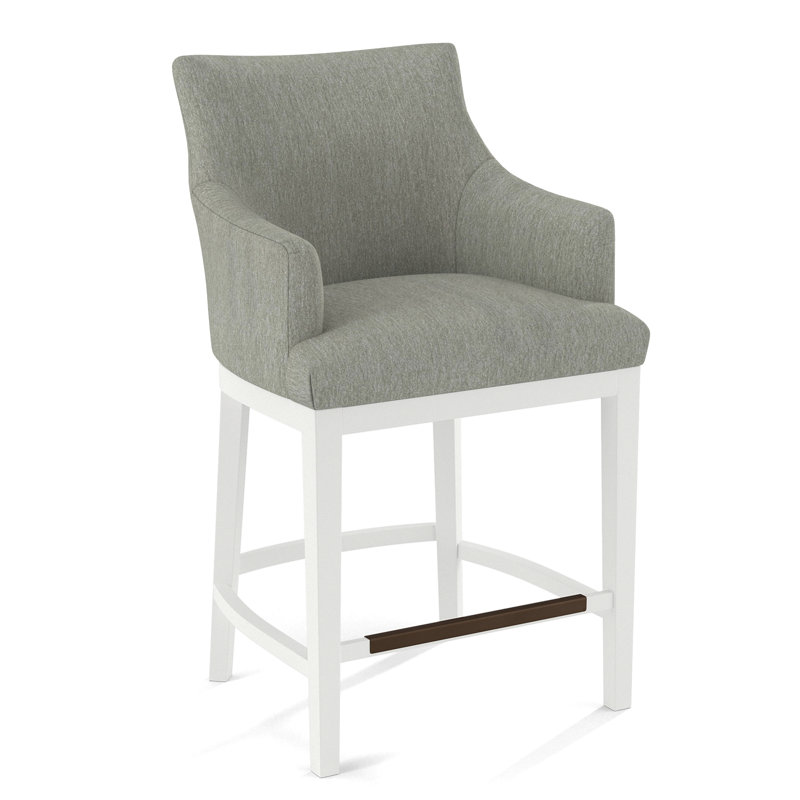 Upholstered Counter Stool, White, 61479-72