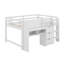 Full Low Loft Bed With Desk, Cabinets, Bookcase & Whiteboard-1869671782