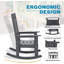 Chaise berçante d'extérieur en PEHD Theado-1180834474