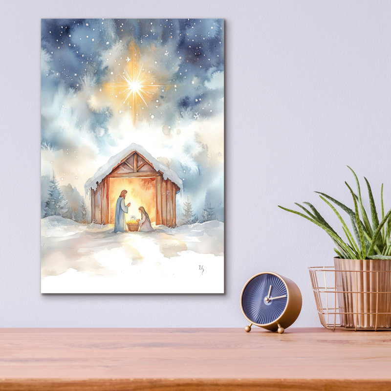  «Silent Night» par Ivan Guaderrama, art mural acrylique, 12 po x 16 po
