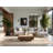 Soft Plush Fehrenbach Halloween Modern & Contemporary Abstract Area Rug in Beige – Beige Binding-1677507520
