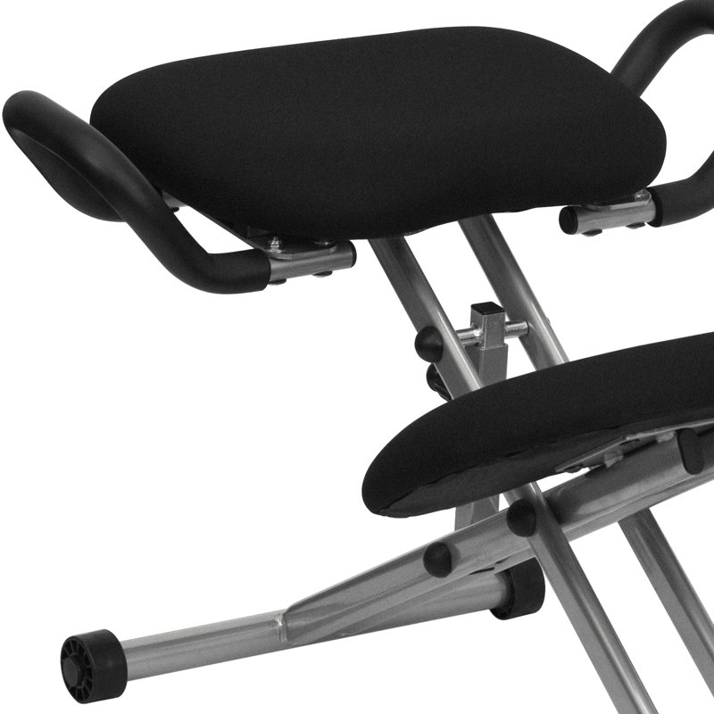 Acree Ergonomic Kneeling Office Chair with Handles in Fabric