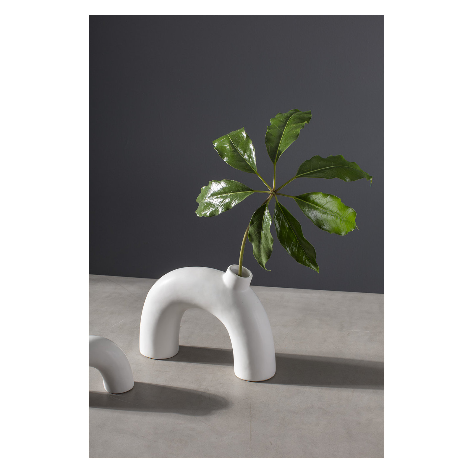 Hedy Handmade Ceramic Table Vase, 7.50" H x 10.25" W x 2.20" D