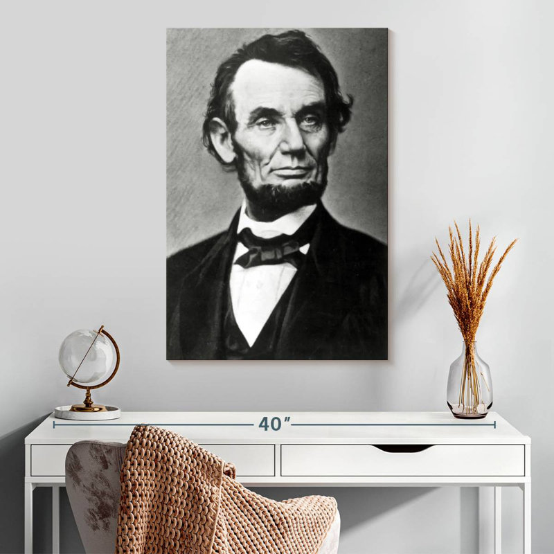 Keiri Monochrome Abraham Lincoln, 30" H x 20" W