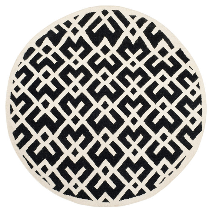 Nilufer Geometric Wool Hand Woven Area Rug
