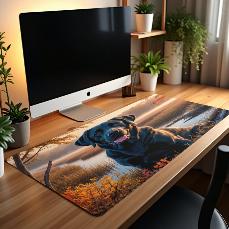 Polyester Desk Pad, 31.5x15.5