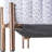 Dinuk Ottoman Fabric and Non-Woven Upholstery with Vertical Channel Stitching and Sleek Metal Legs in Glam Modern Design for Contemporary Decorative Accent-1186552955