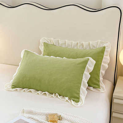 Housse de coussin en velours cristal