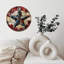 Horloge murale en bois 10 po, mouvement silencieux, à piles (piles AA non incluses), décor artistique, parfait pour les décorations