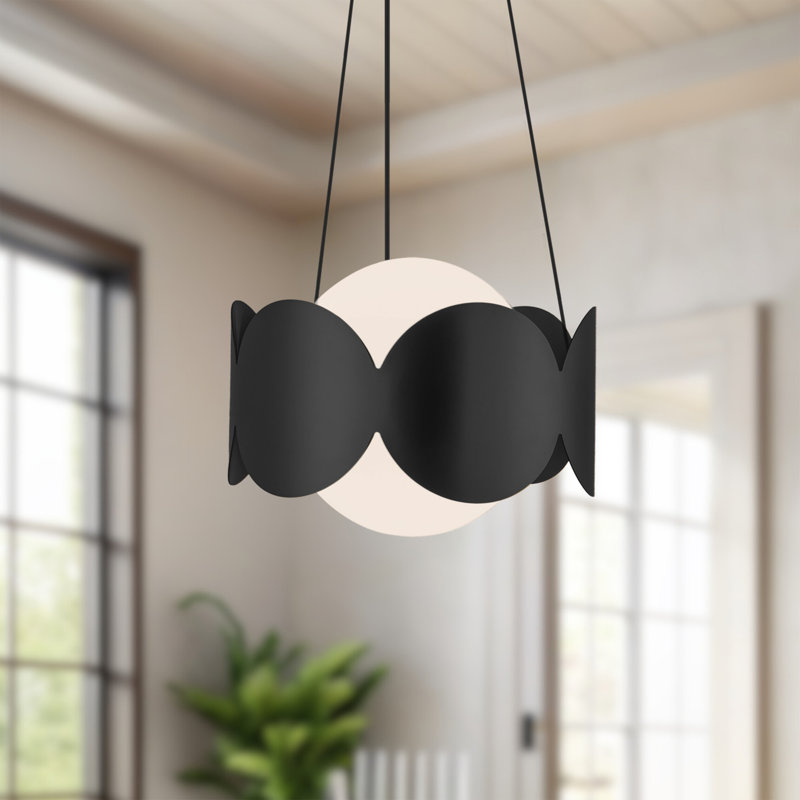 Ciel 1 - Light Pendant, Black/White, Black