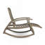 Chaise berçante d'extérieur en bois d'acacia-754778157