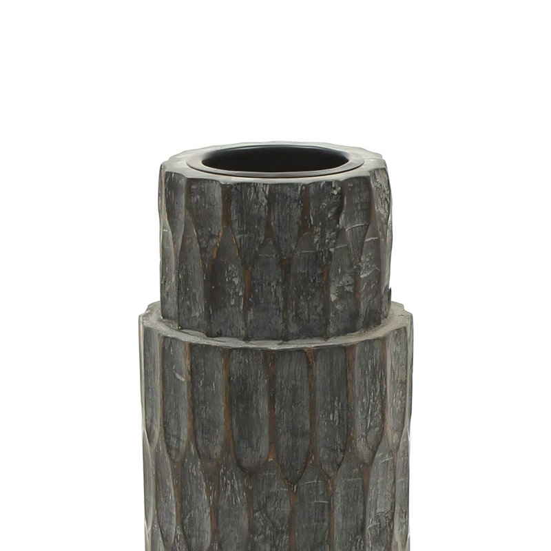 Porte-bougie en bois Elegent 4x12 "
