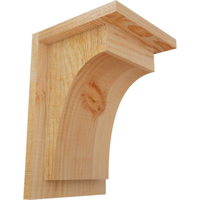 Corbeau Huntington avec plaque arrière, H 12 po x l 8 po x P 8 po, Sapin de Douglas, Sciage brut