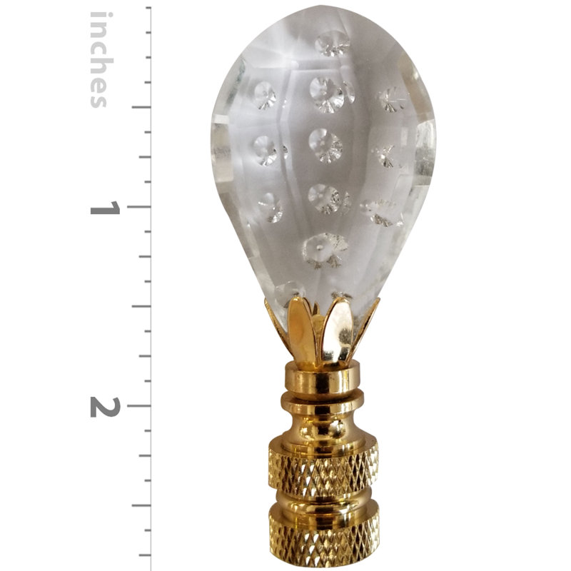 Faîteau lampe en cristal à facettes en forme de ballon