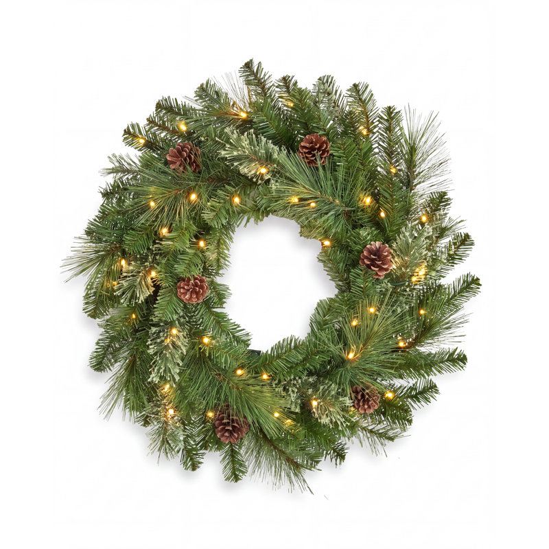 BRAMPTON PINE - 26" Artificial Christmas Wreath