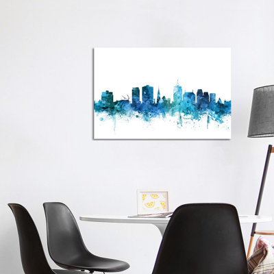 Christchurch, New Zealand Skyline by Michael Tompsett - Wrapped Canvas Gallery-Wrapped Canvas Giclée