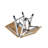 Fraser 70cm Solid Wood Rectangular Adjustable Folding Table